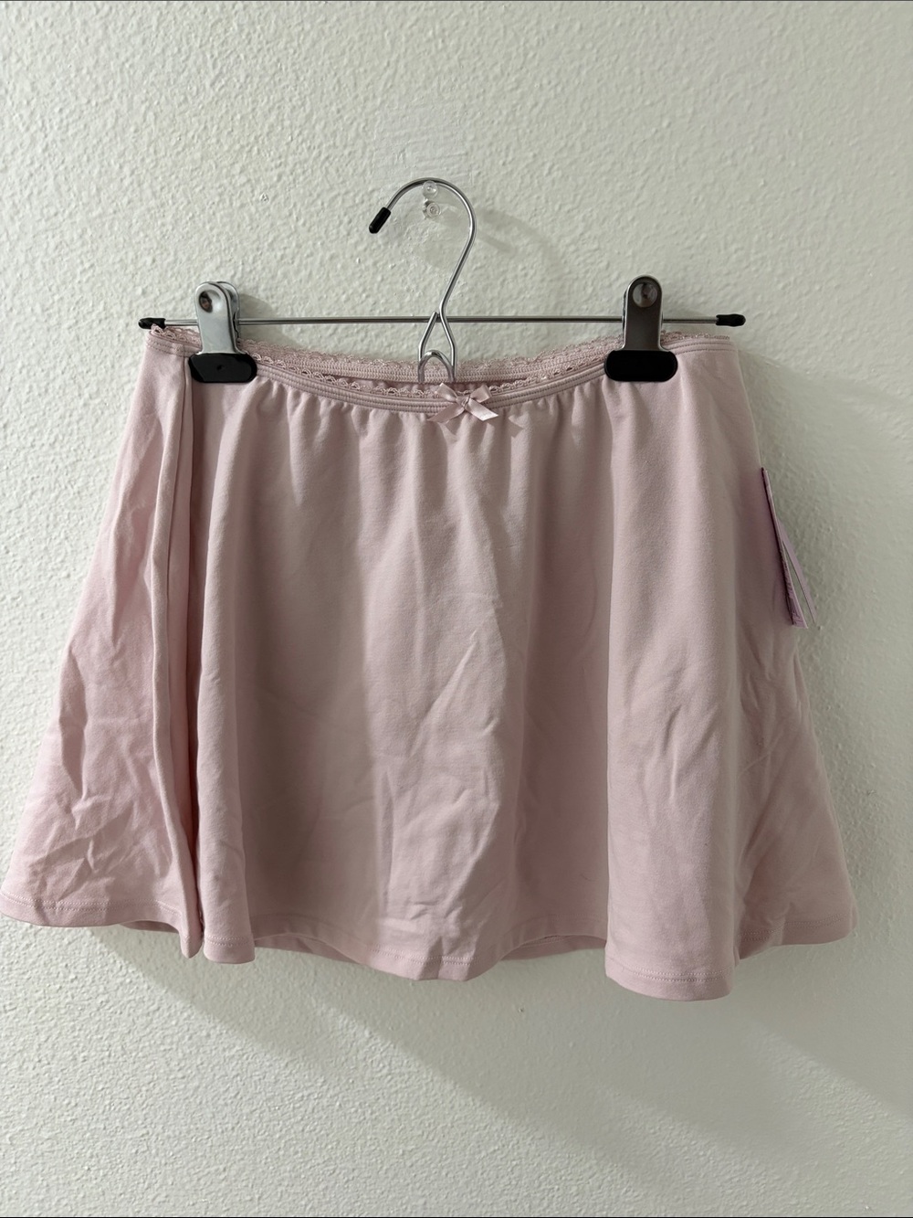 Wild fable Light Pink Skater Skirt with Waist Bow